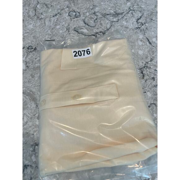 Enro Cotton Mist Cotton Blend Golf Polo Pale Yellow Size Medium JL - Picture 9 of 9